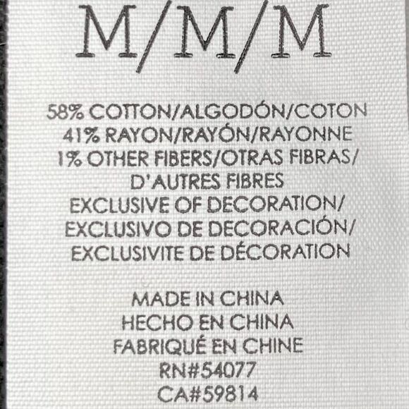 CAbi Union Lace V Neck Dolman Sleeve Sweater in Dark Black Women’s M - Picture 6 of 7